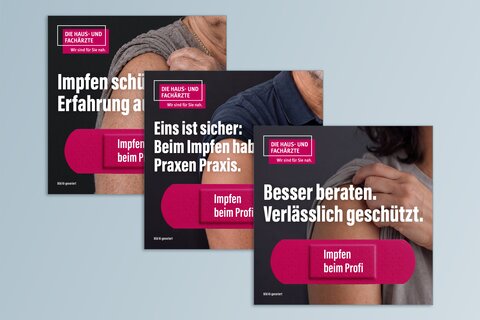 Ansicht Socialmedia-Dateien für Impfkampagne